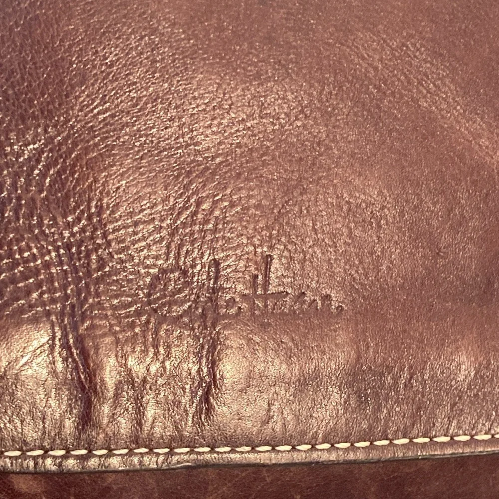 Cole Haan brown leather messenger bag crossbody unisex
